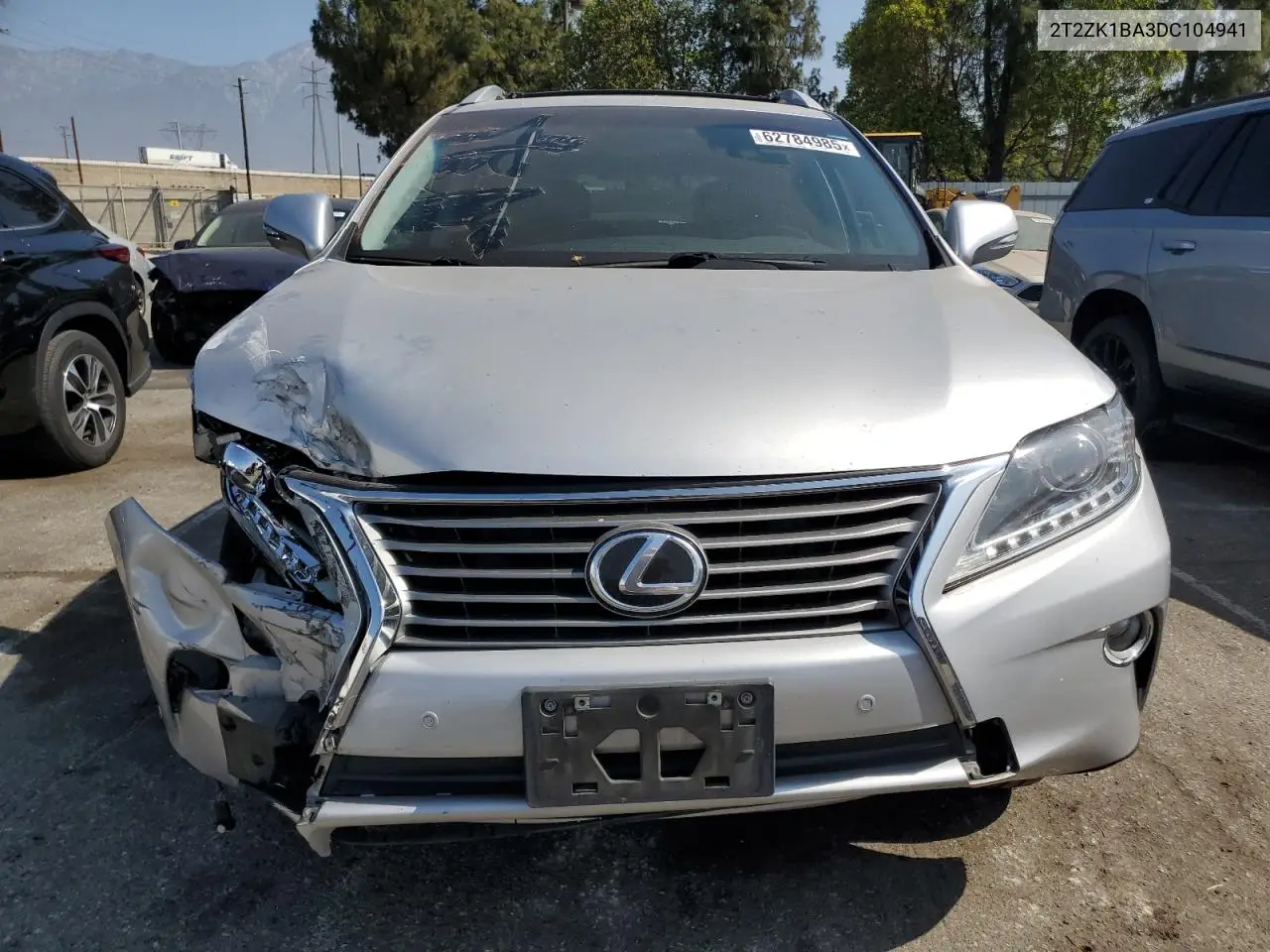 2013 Lexus Rx 350 VIN: 2T2ZK1BA3DC104941 Lot: 62784985