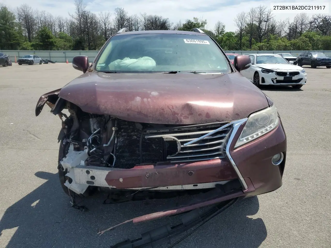 2013 Lexus Rx 350 Base VIN: 2T2BK1BA2DC211917 Lot: 63061895