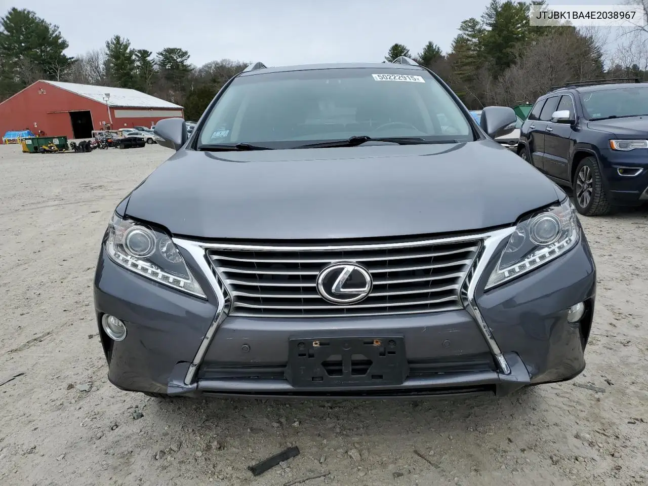 2014 Lexus Rx 350 Base VIN: JTJBK1BA4E2038967 Lot: 50222915