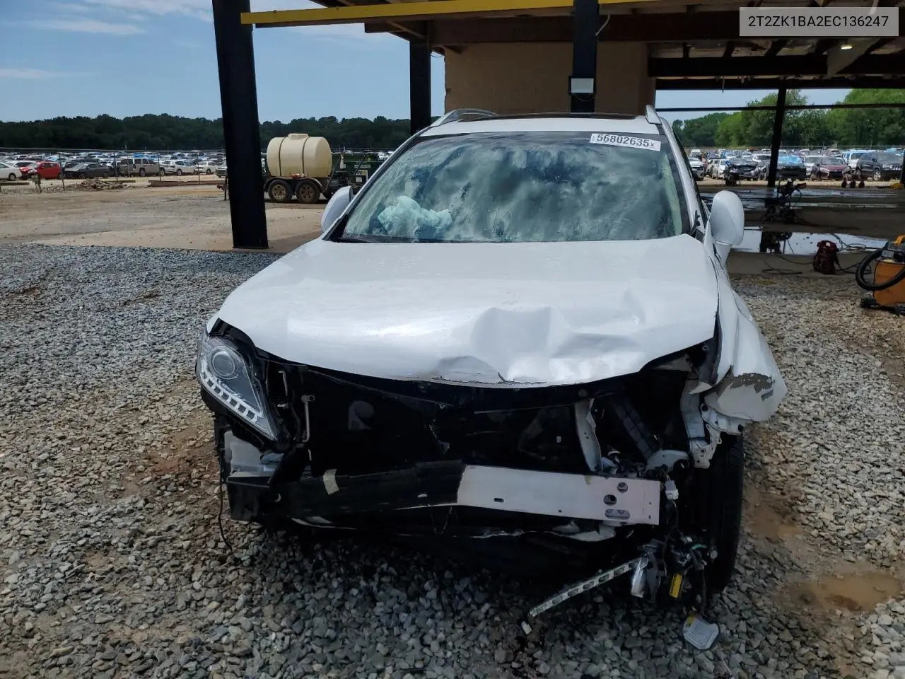 2014 Lexus Rx 350 VIN: 2T2ZK1BA2EC136247 Lot: 56802635