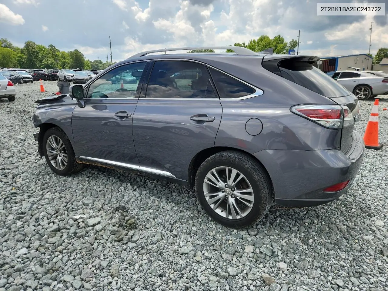 2014 Lexus Rx 350 Base VIN: 2T2BK1BA2EC243722 Lot: 62990095