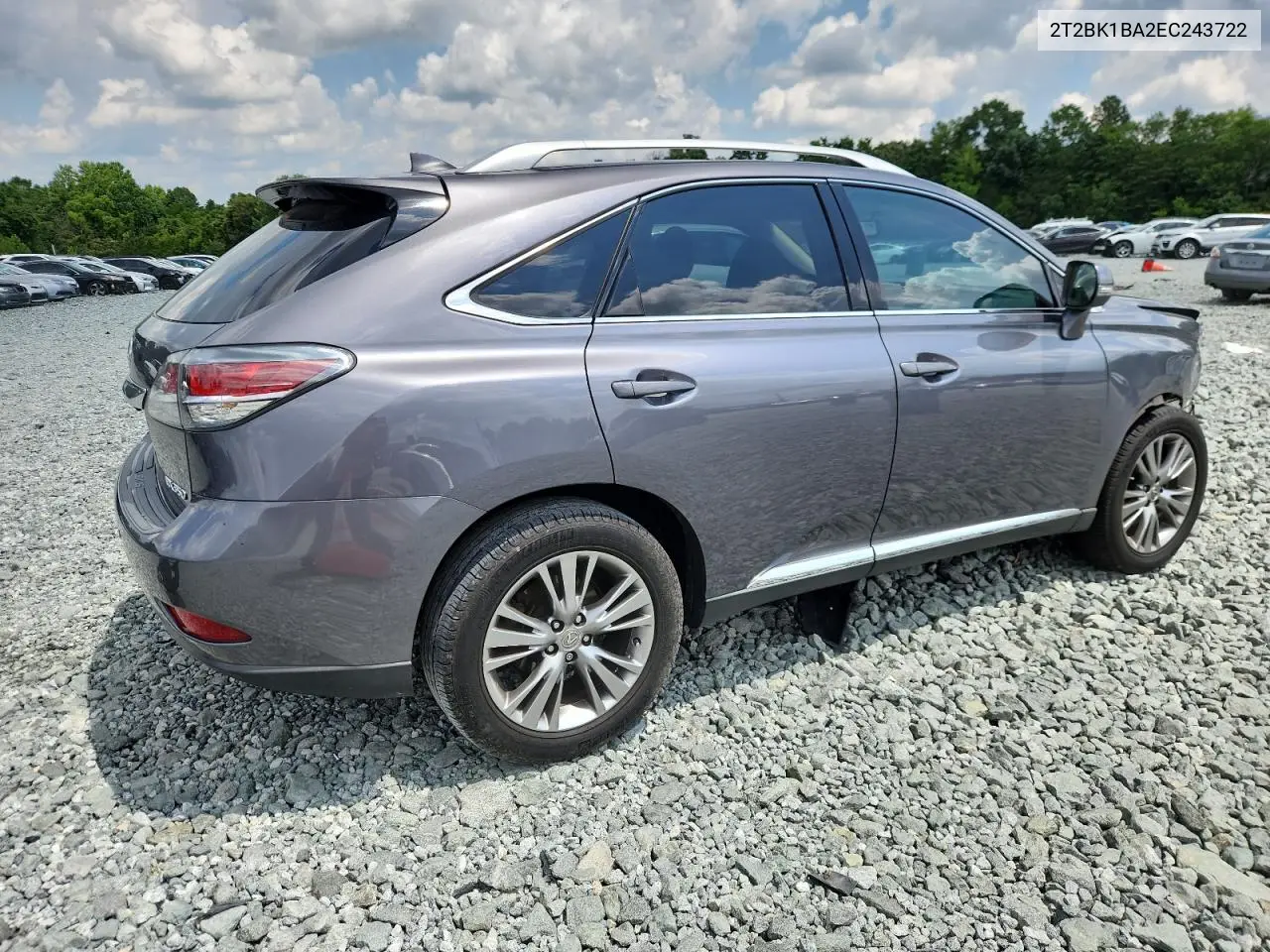 2014 Lexus Rx 350 Base VIN: 2T2BK1BA2EC243722 Lot: 62990095