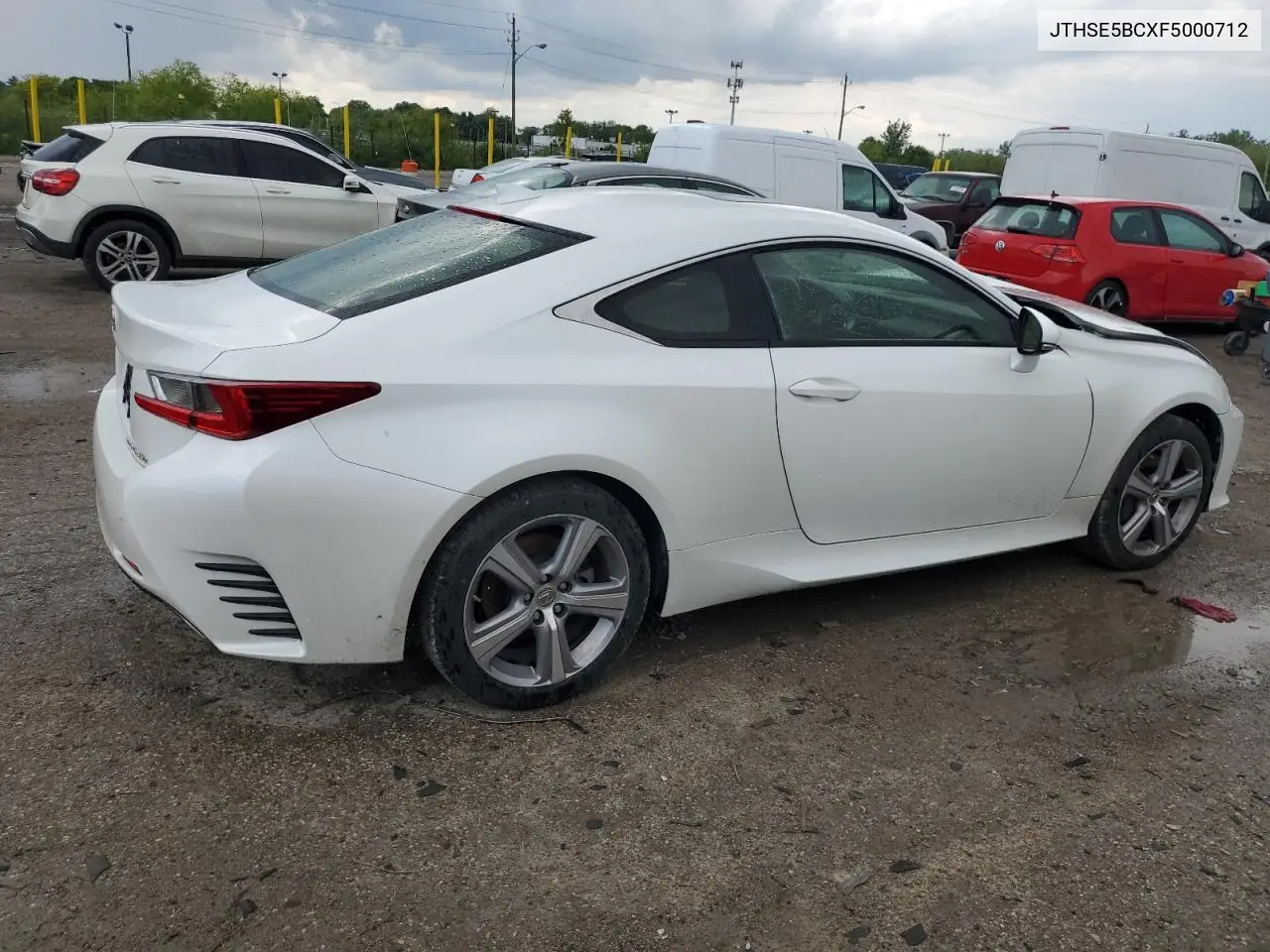 2015 Lexus Rc 350 VIN: JTHSE5BCXF5000712 Lot: 56539265