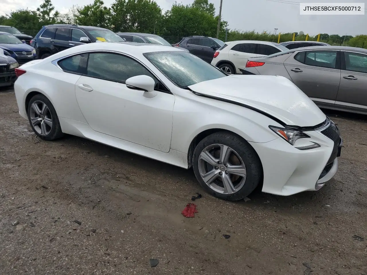 2015 Lexus Rc 350 VIN: JTHSE5BCXF5000712 Lot: 56539265