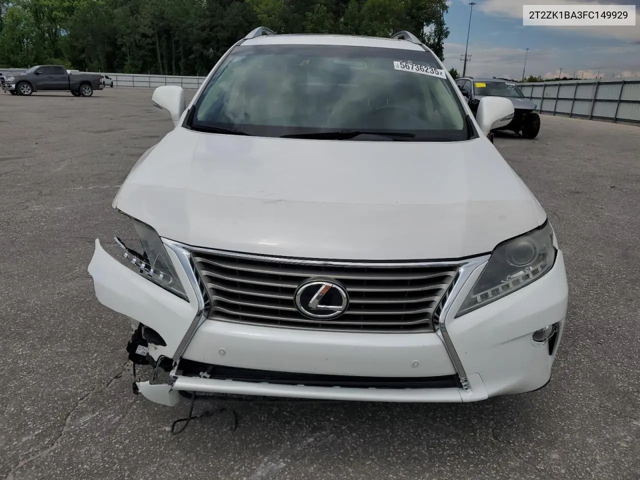 2015 Lexus Rx 350 VIN: 2T2ZK1BA3FC149929 Lot: 56736235