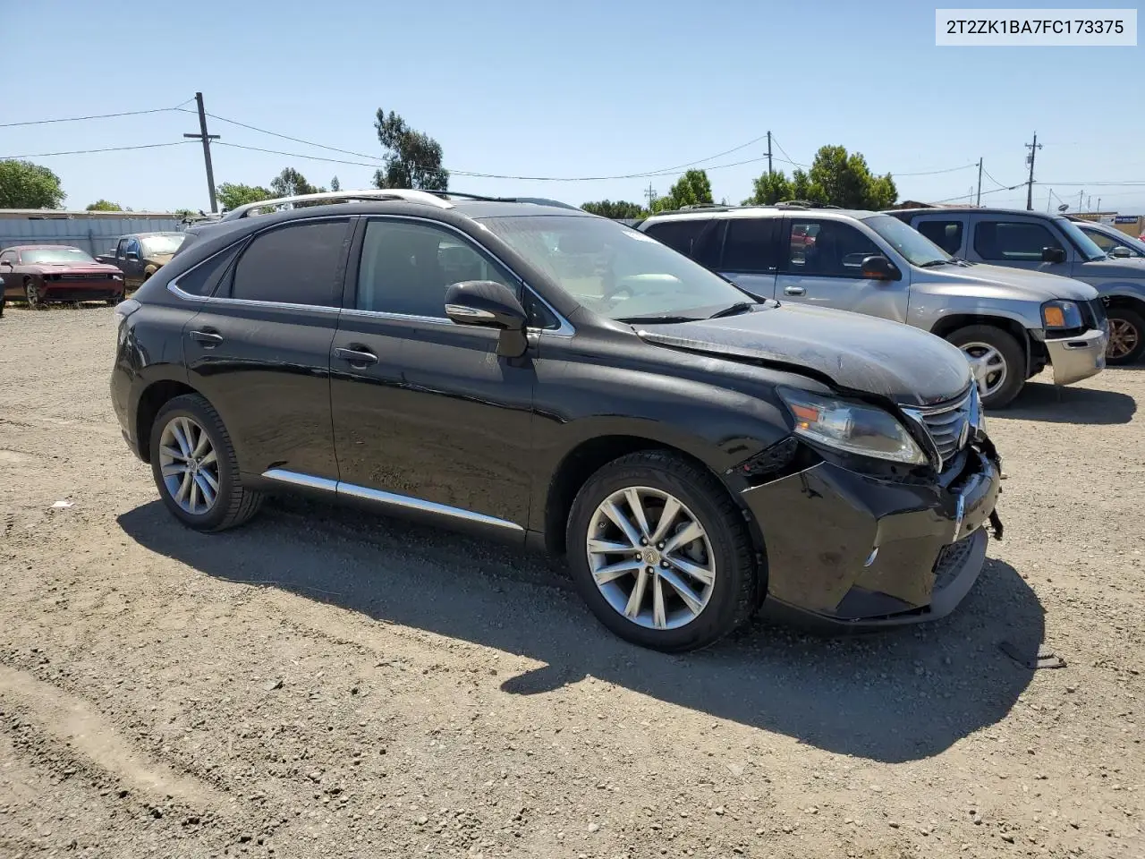 2t2zk1ba7fc173375 2T2ZK1BA7FC173375 2015 Lexus Rx 350