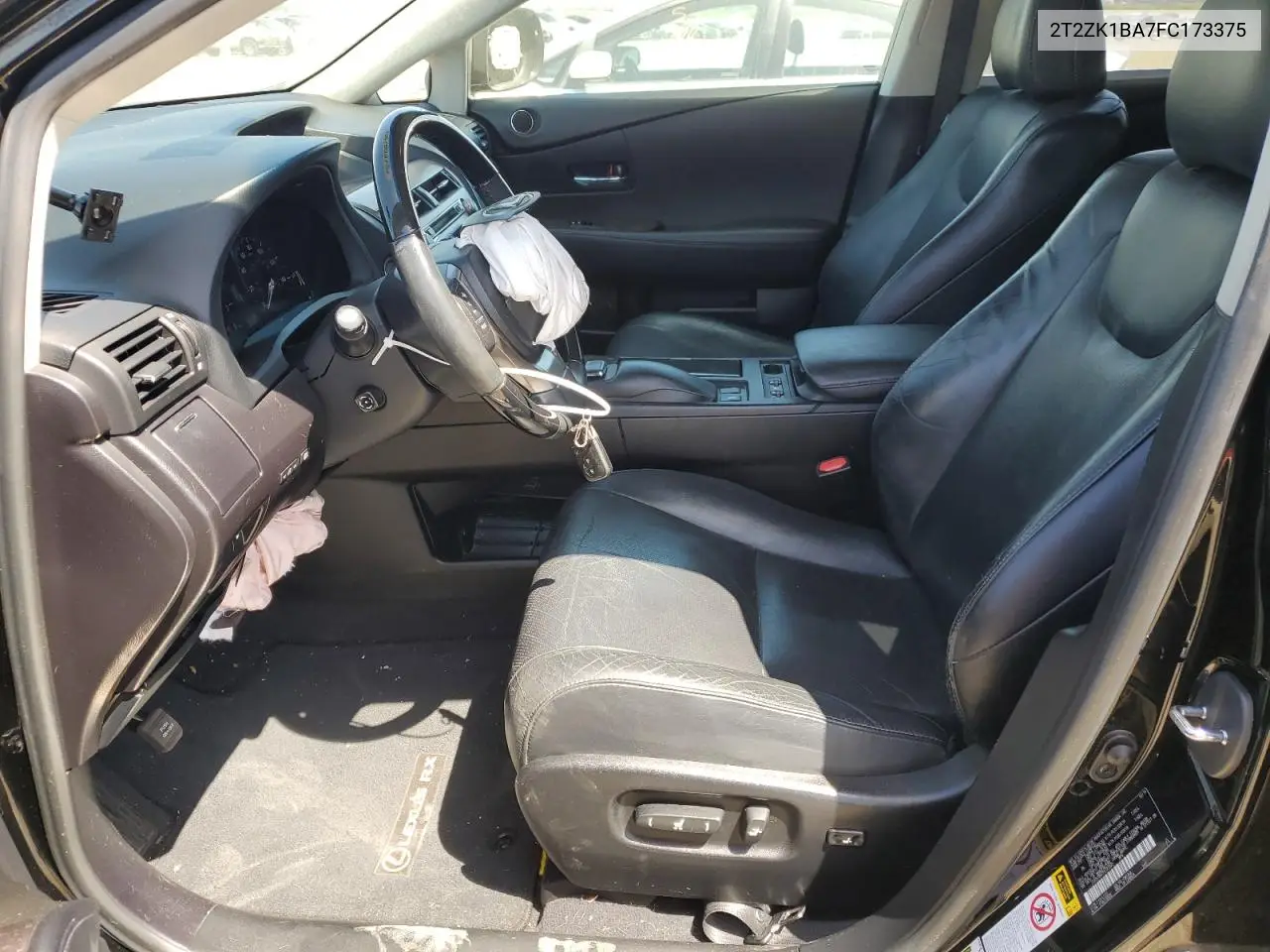 2t2zk1ba7fc173375 2T2ZK1BA7FC173375 2015 Lexus Rx 350