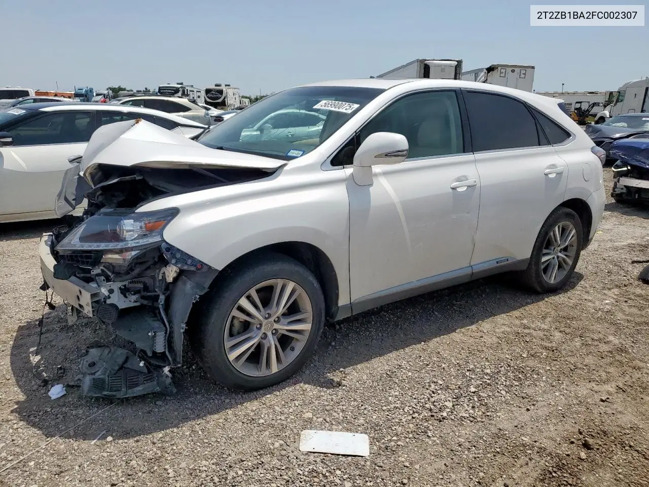 2015 Lexus Rx 450H VIN: 2T2ZB1BA2FC002307 Lot: 56990075