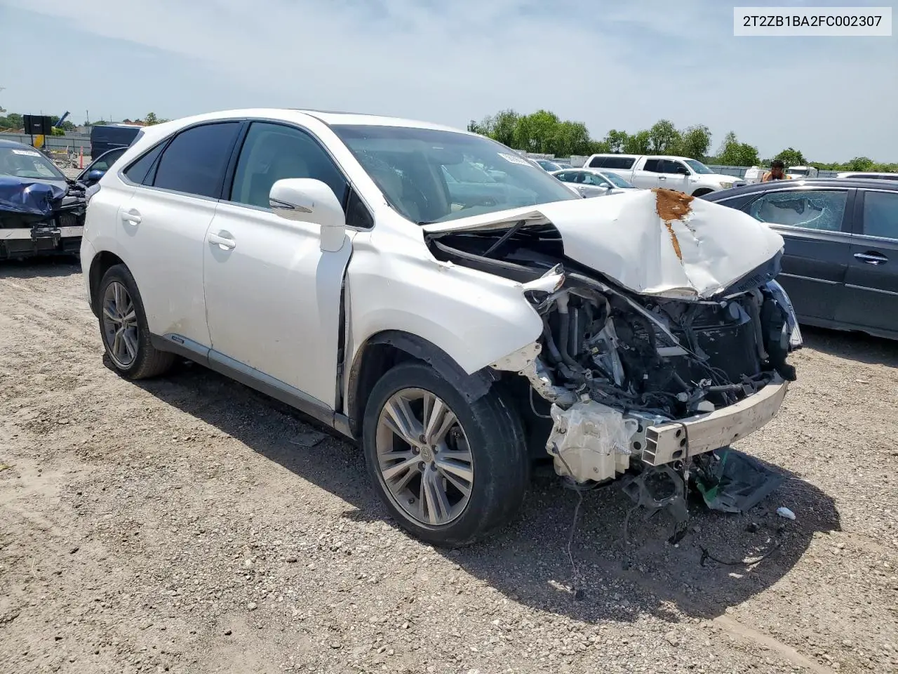 2015 Lexus Rx 450H VIN: 2T2ZB1BA2FC002307 Lot: 56990075
