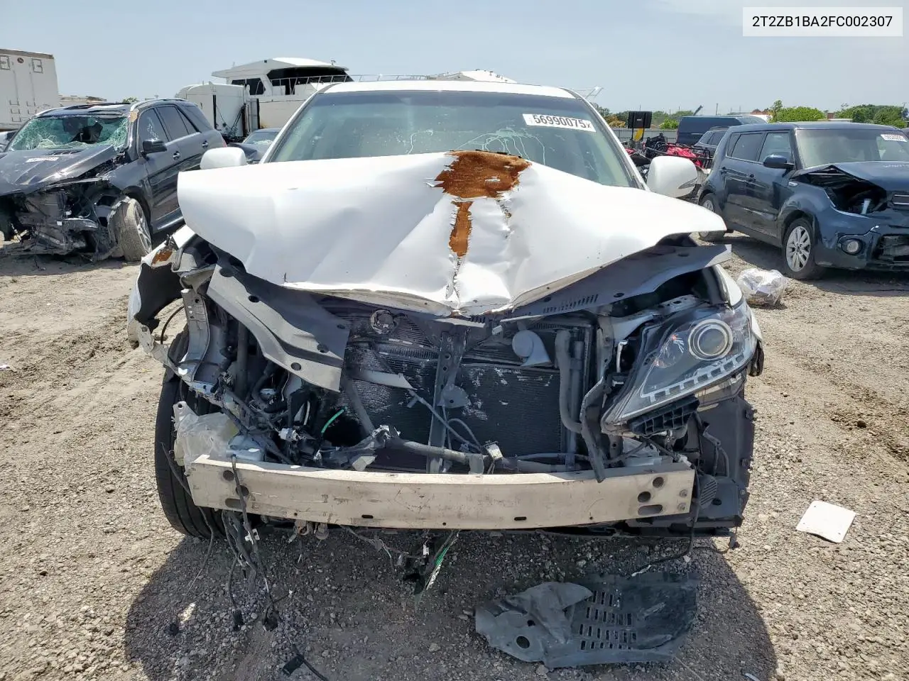 2015 Lexus Rx 450H VIN: 2T2ZB1BA2FC002307 Lot: 56990075