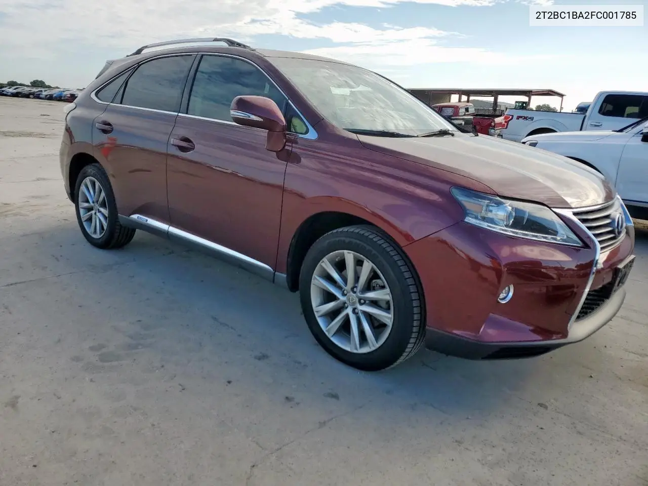 2015 Lexus Rx 450H VIN: 2T2BC1BA2FC001785 Lot: 61876785