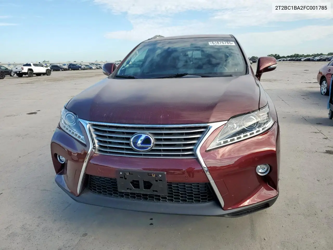 2015 Lexus Rx 450H VIN: 2T2BC1BA2FC001785 Lot: 61876785