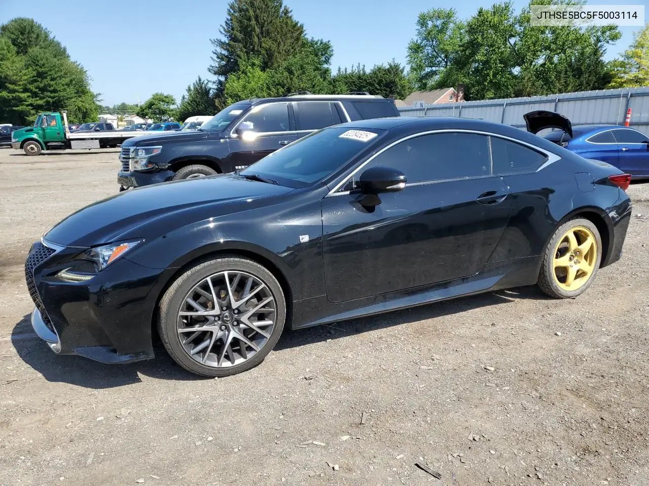2015 Lexus Rc 350 VIN: JTHSE5BC5F5003114 Lot: 62284525