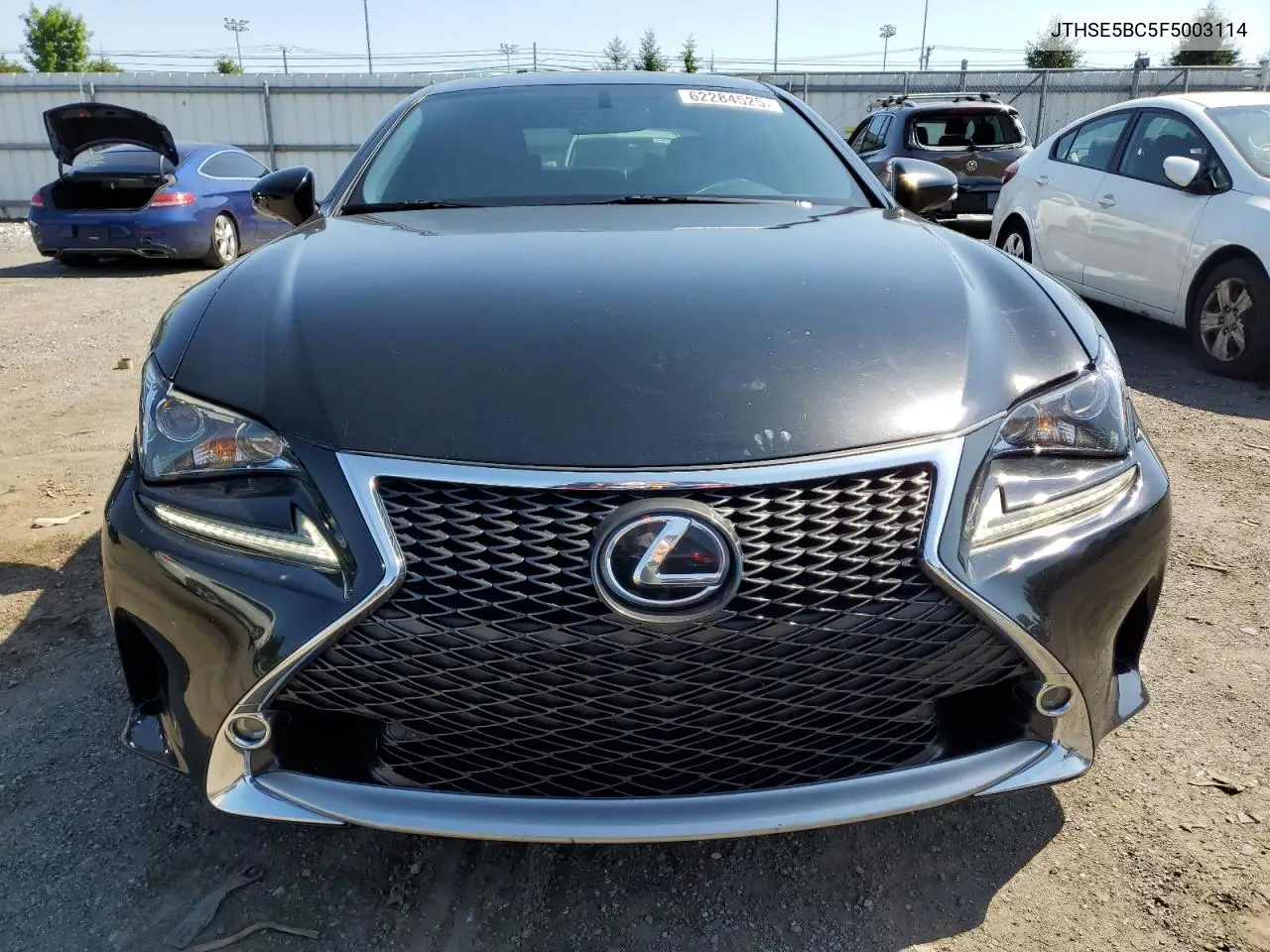 2015 Lexus Rc 350 VIN: JTHSE5BC5F5003114 Lot: 62284525