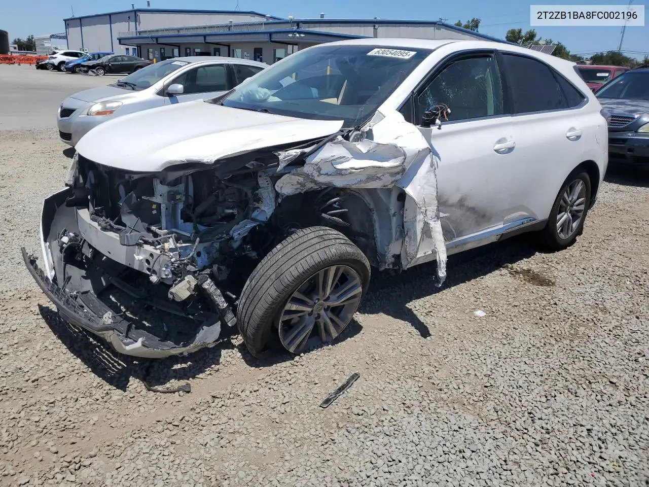 2015 Lexus Rx 450H VIN: 2T2ZB1BA8FC002196 Lot: 63054095