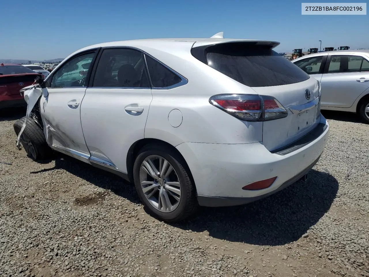 2015 Lexus Rx 450H VIN: 2T2ZB1BA8FC002196 Lot: 63054095