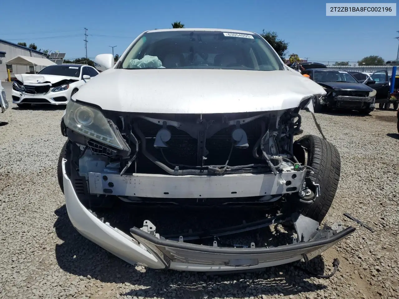 2015 Lexus Rx 450H VIN: 2T2ZB1BA8FC002196 Lot: 63054095