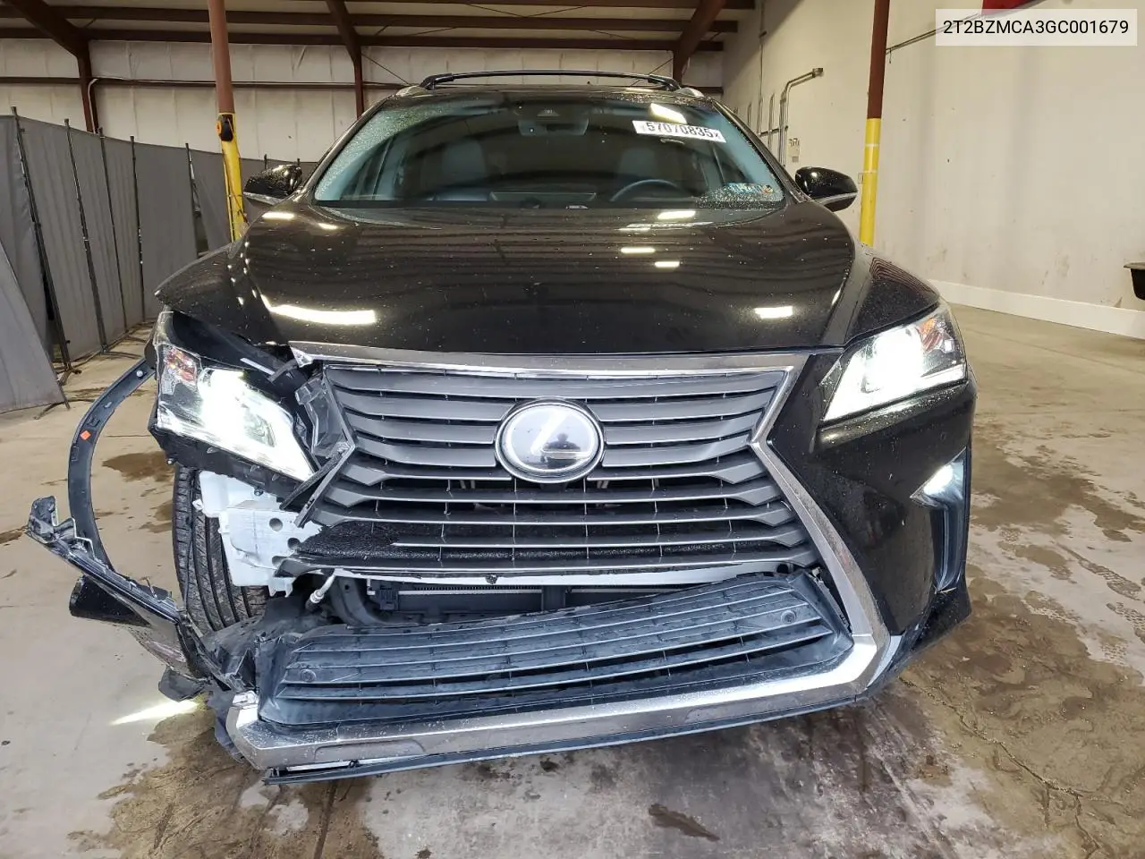 2016 Lexus Rx 350 Base VIN: 2T2BZMCA3GC001679 Lot: 57070835