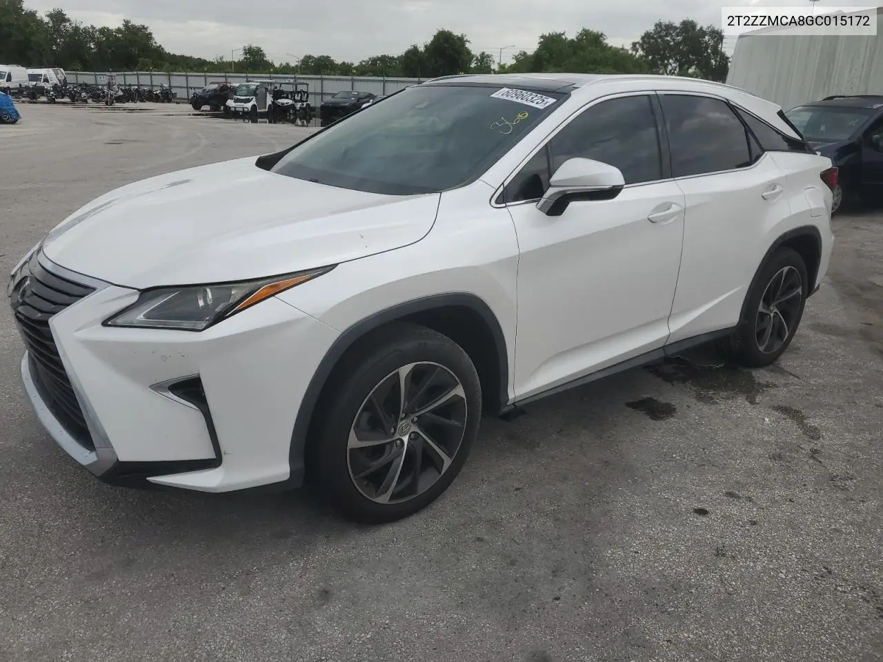 2016 Lexus Rx 350 VIN: 2T2ZZMCA8GC015172 Lot: 60960325