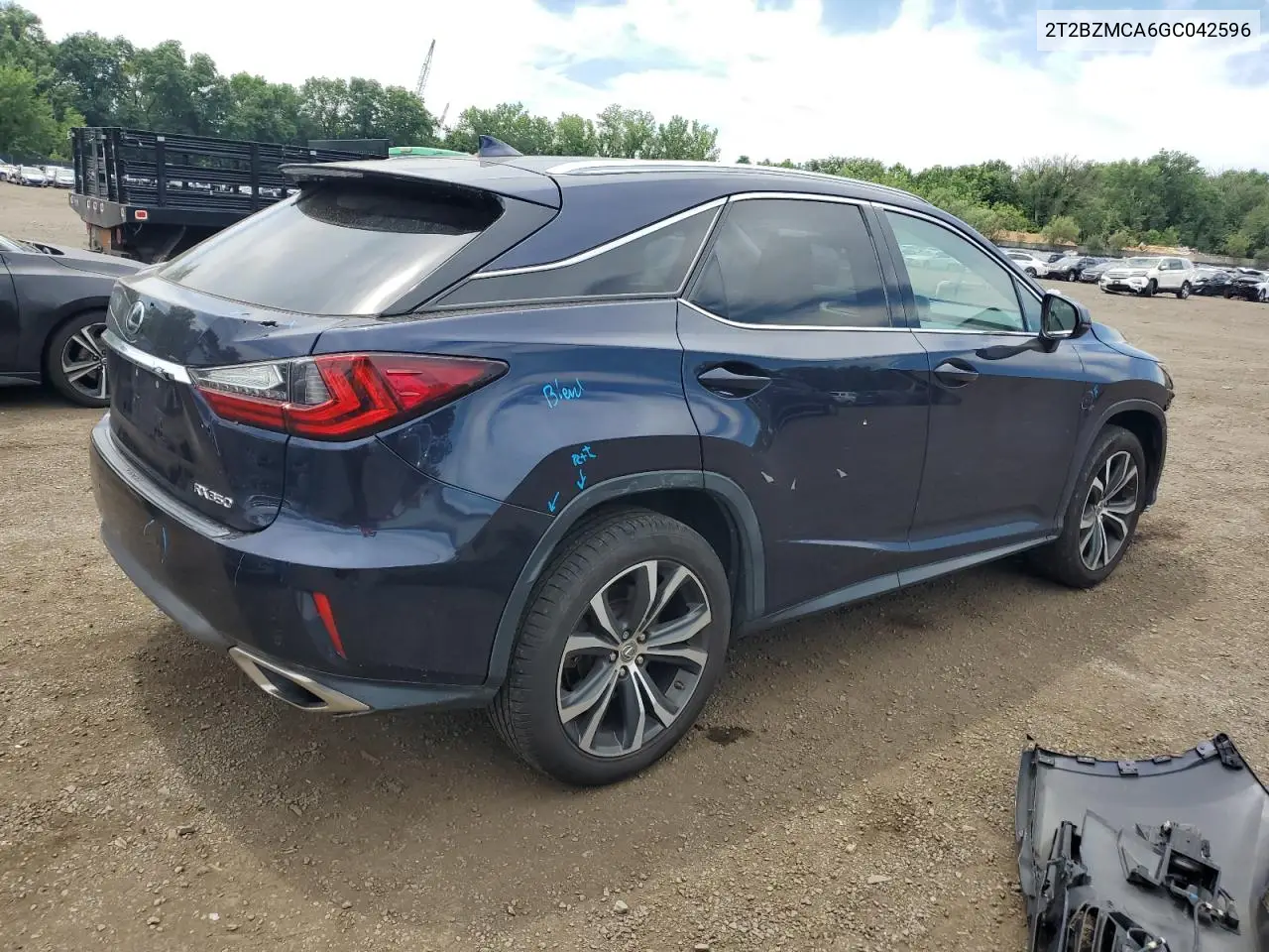 2016 Lexus Rx 350 Base VIN: 2T2BZMCA6GC042596 Lot: 61742275