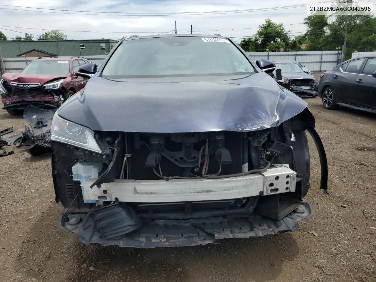 2016 Lexus Rx 350 Base VIN: 2T2BZMCA6GC042596 Lot: 61742275