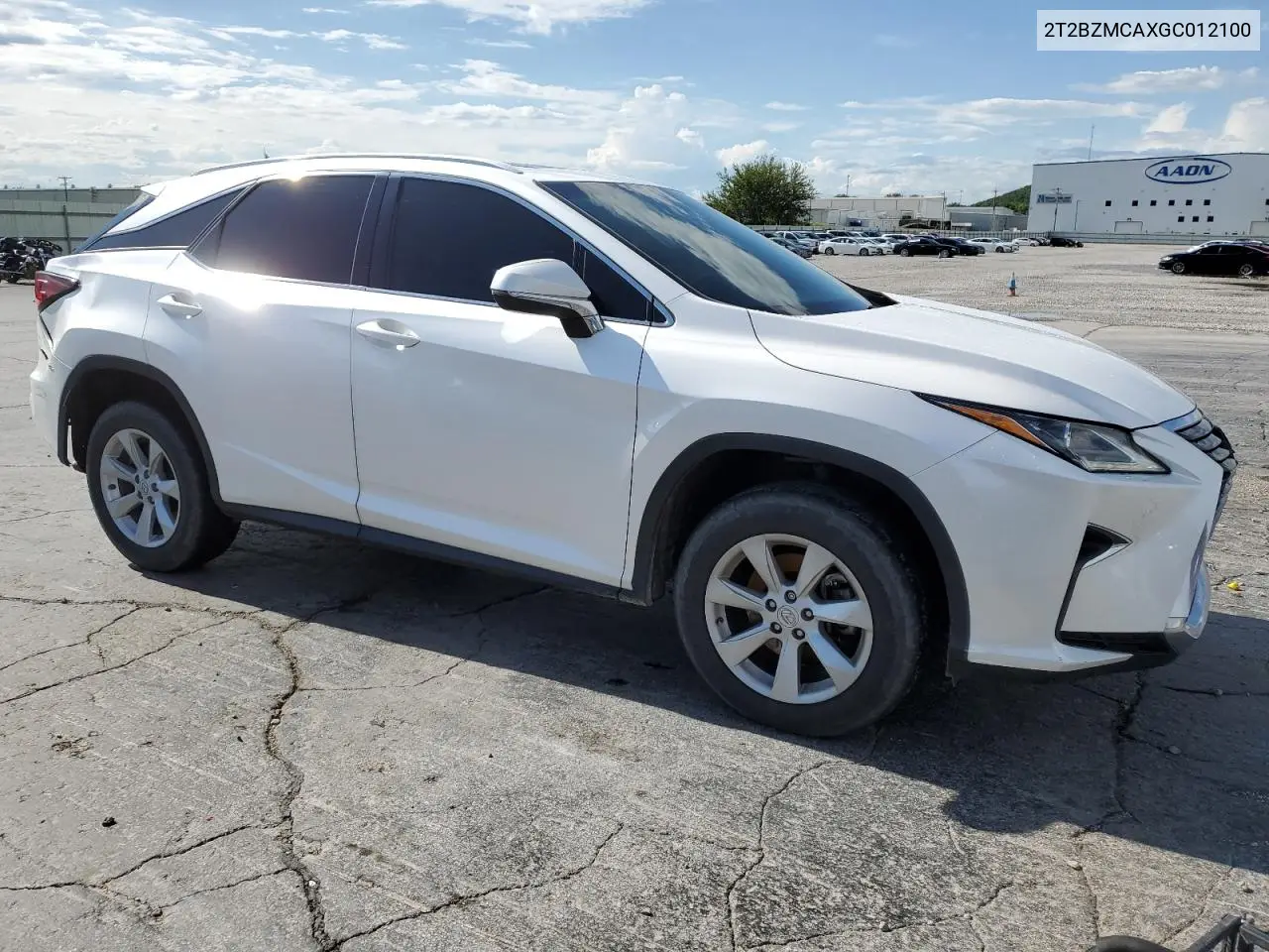 2016 Lexus Rx 350 Base VIN: 2T2BZMCAXGC012100 Lot: 62518235