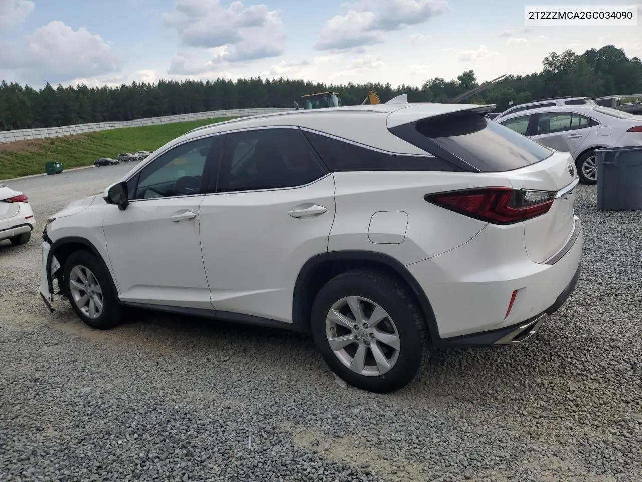 2016 Lexus Rx 350 VIN: 2T2ZZMCA2GC034090 Lot: 62600315