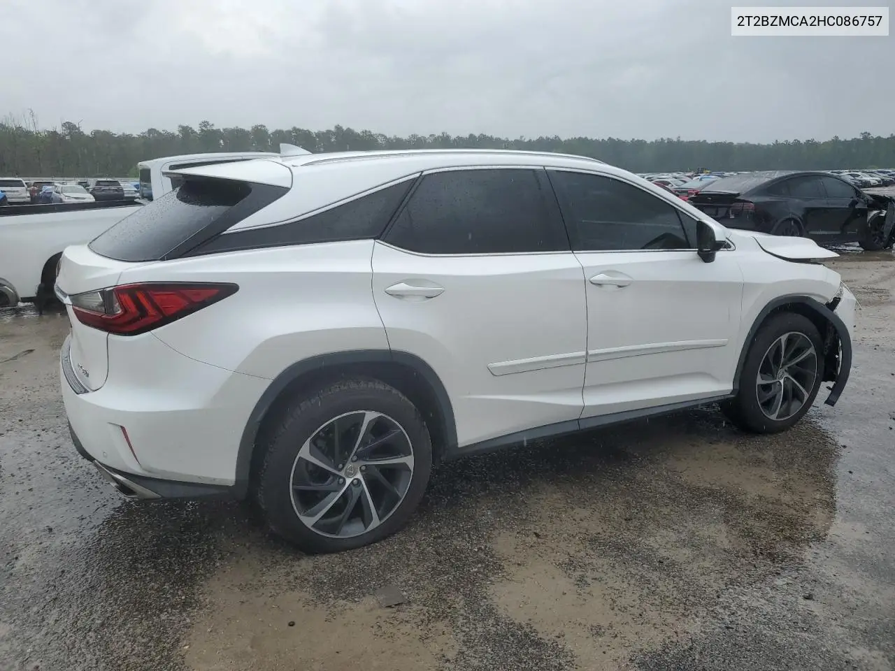 2017 Lexus Rx 350 Base VIN: 2T2BZMCA2HC086757 Lot: 56203065