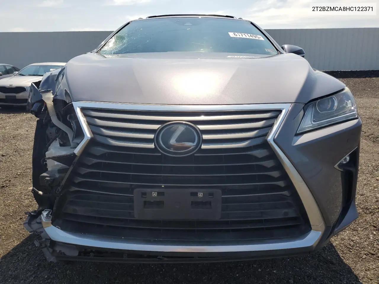 2017 Lexus Rx 350 Base VIN: 2T2BZMCA8HC122371 Lot: 61711495