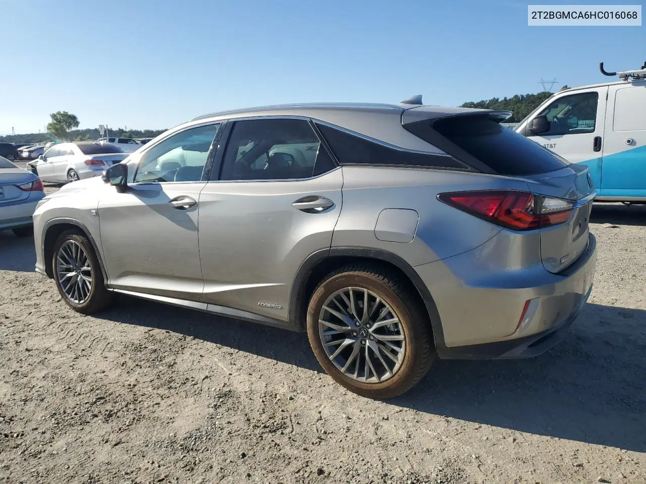 2017 Lexus Rx 450H Base VIN: 2T2BGMCA6HC016068 Lot: 62505565