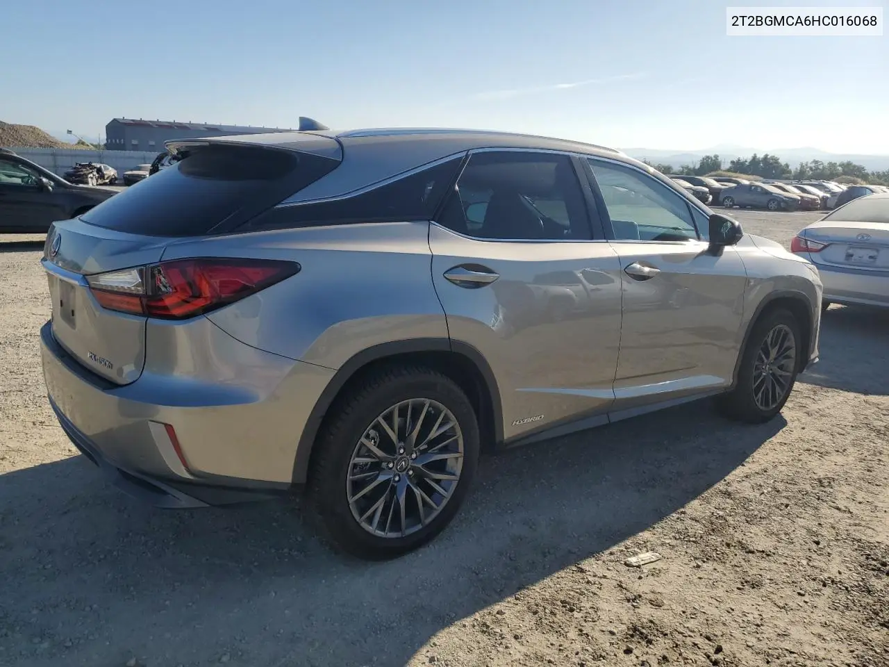 2017 Lexus Rx 450H Base VIN: 2T2BGMCA6HC016068 Lot: 62505565