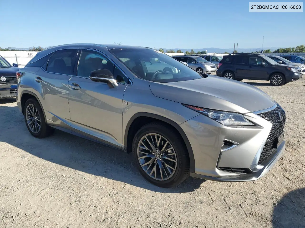 2017 Lexus Rx 450H Base VIN: 2T2BGMCA6HC016068 Lot: 62505565