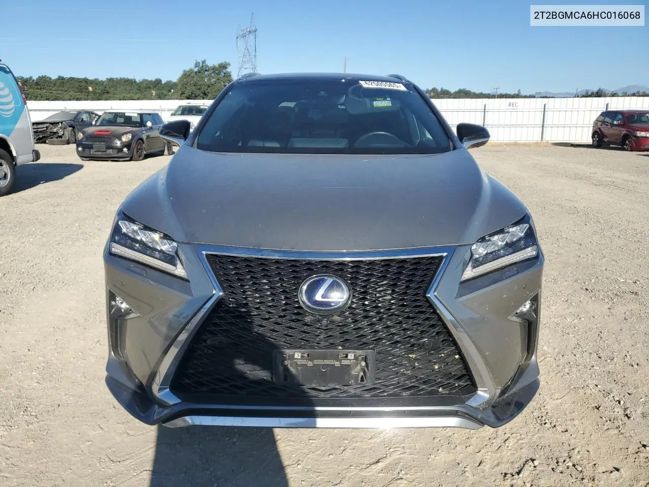 2017 Lexus Rx 450H Base VIN: 2T2BGMCA6HC016068 Lot: 62505565