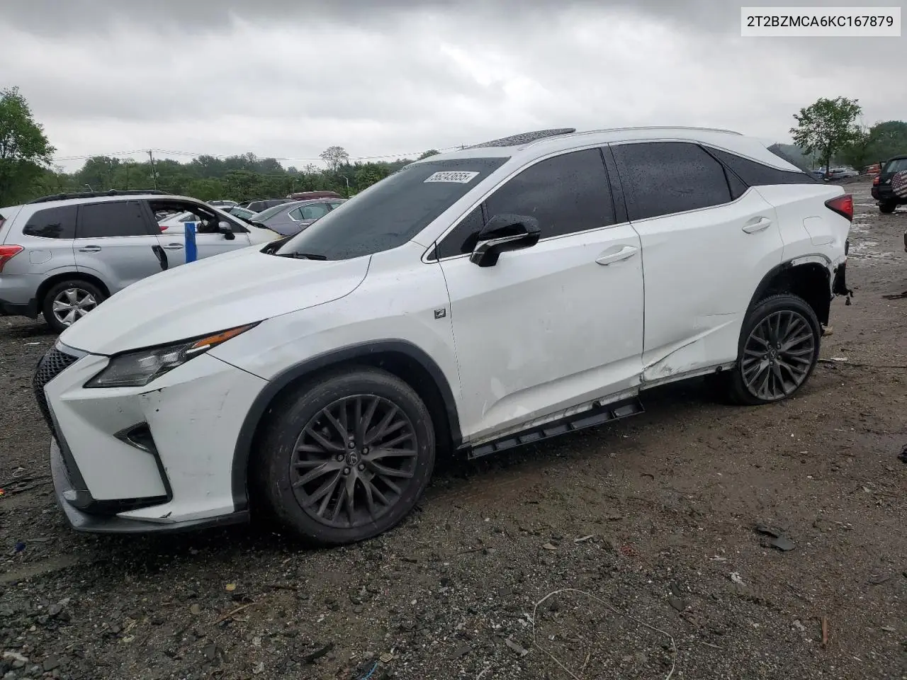 2019 Lexus Rx 350 Base VIN: 2T2BZMCA6KC167879 Lot: 56243655