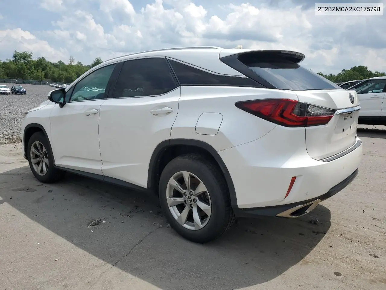 2019 Lexus Rx 350 Base VIN: 2T2BZMCA2KC175798 Lot: 61827575