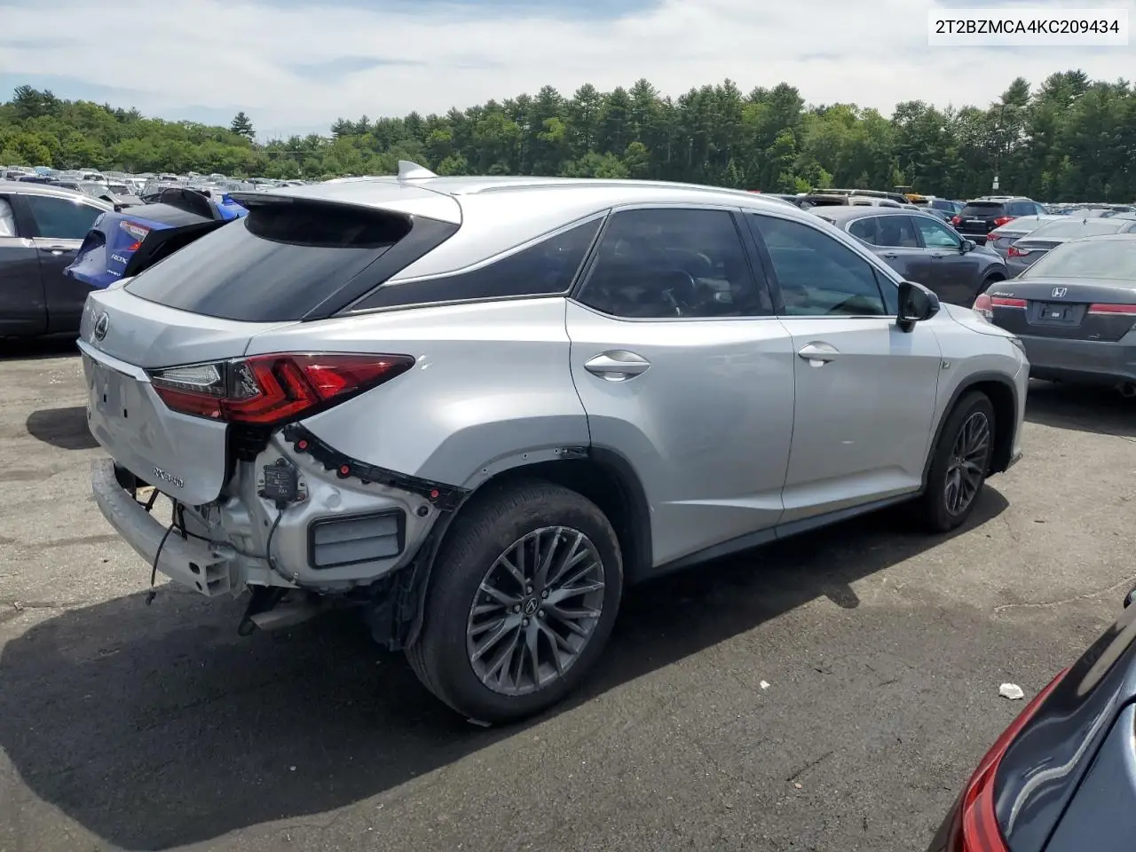 2019 Lexus Rx 350 Base VIN: 2T2BZMCA4KC209434 Lot: 62067065
