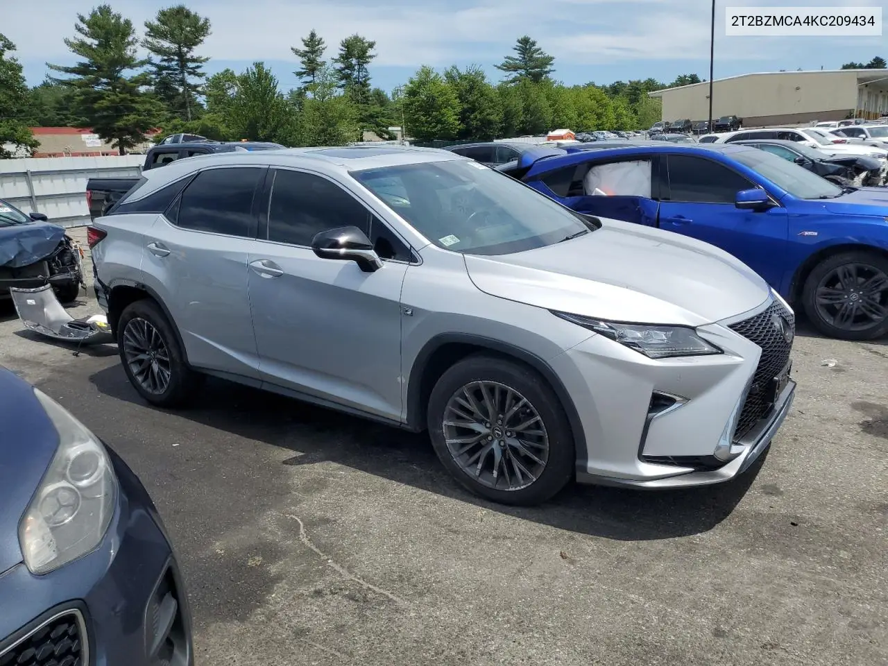 2019 Lexus Rx 350 Base VIN: 2T2BZMCA4KC209434 Lot: 62067065