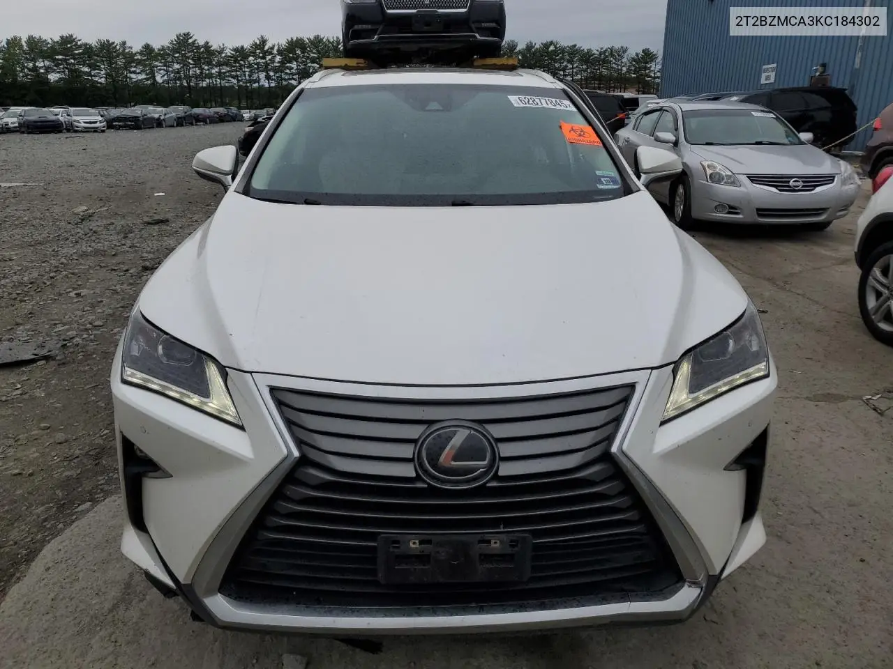 2019 Lexus Rx 350 Base VIN: 2T2BZMCA3KC184302 Lot: 62877845