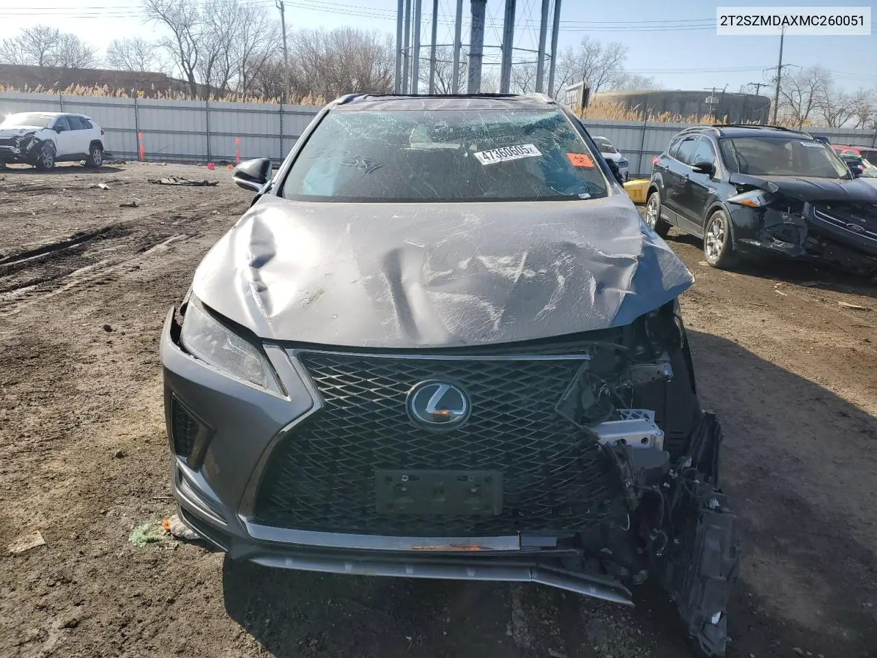 2021 Lexus Rx 350 F Sport VIN: 2T2SZMDAXMC260051 Lot: 47360605