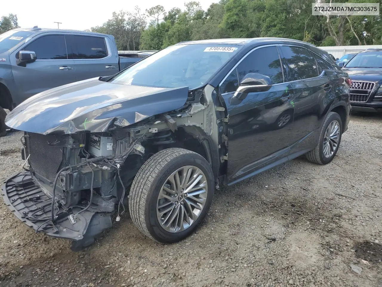 2021 Lexus Rx 350 VIN: 2T2JZMDA7MC303675 Lot: 57057835