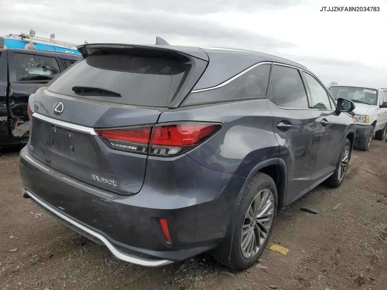 2022 Lexus Rx 350 L Luxury VIN: JTJJZKFA8N2034783 Lot: 51908455