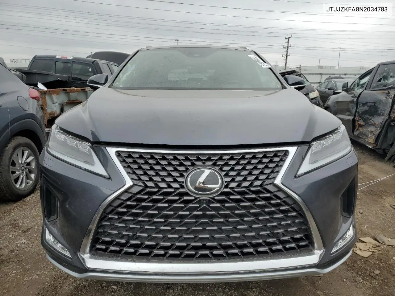2022 Lexus Rx 350 L Luxury VIN: JTJJZKFA8N2034783 Lot: 51908455