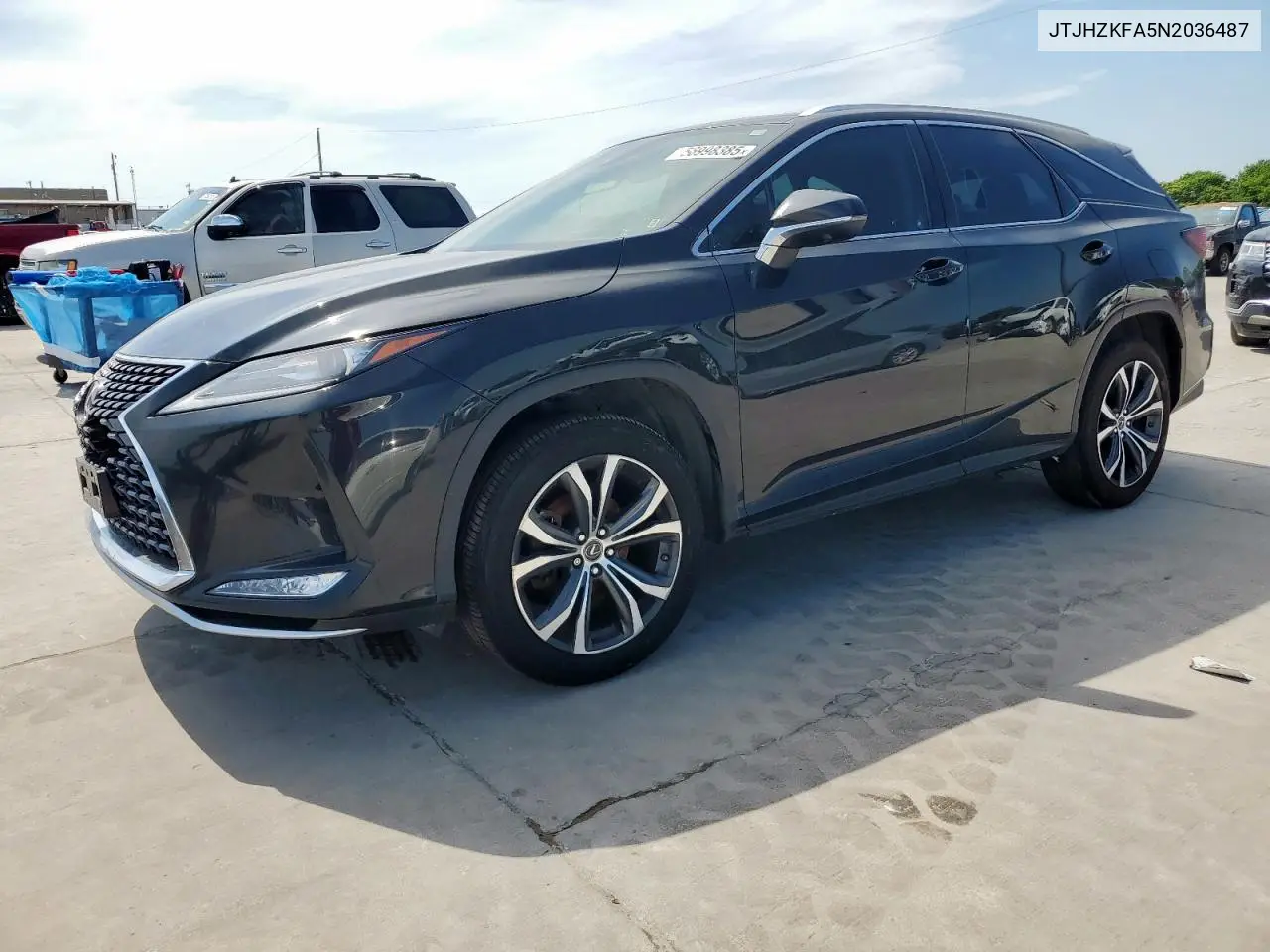 2022 Lexus Rx 350 L VIN: JTJHZKFA5N2036487 Lot: 56998385