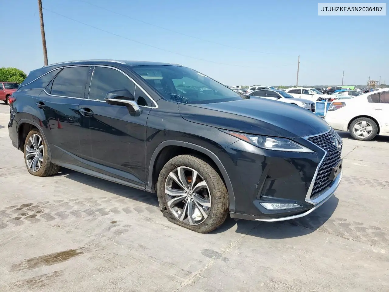 2022 Lexus Rx 350 L VIN: JTJHZKFA5N2036487 Lot: 56998385