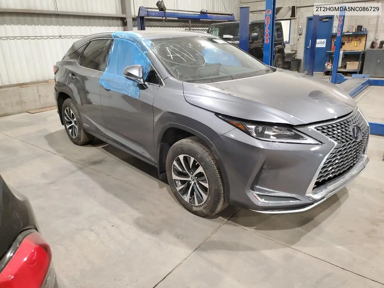 2022 Lexus Rx 450H VIN: 2T2HGMDA5NC086729 Lot: 57111595