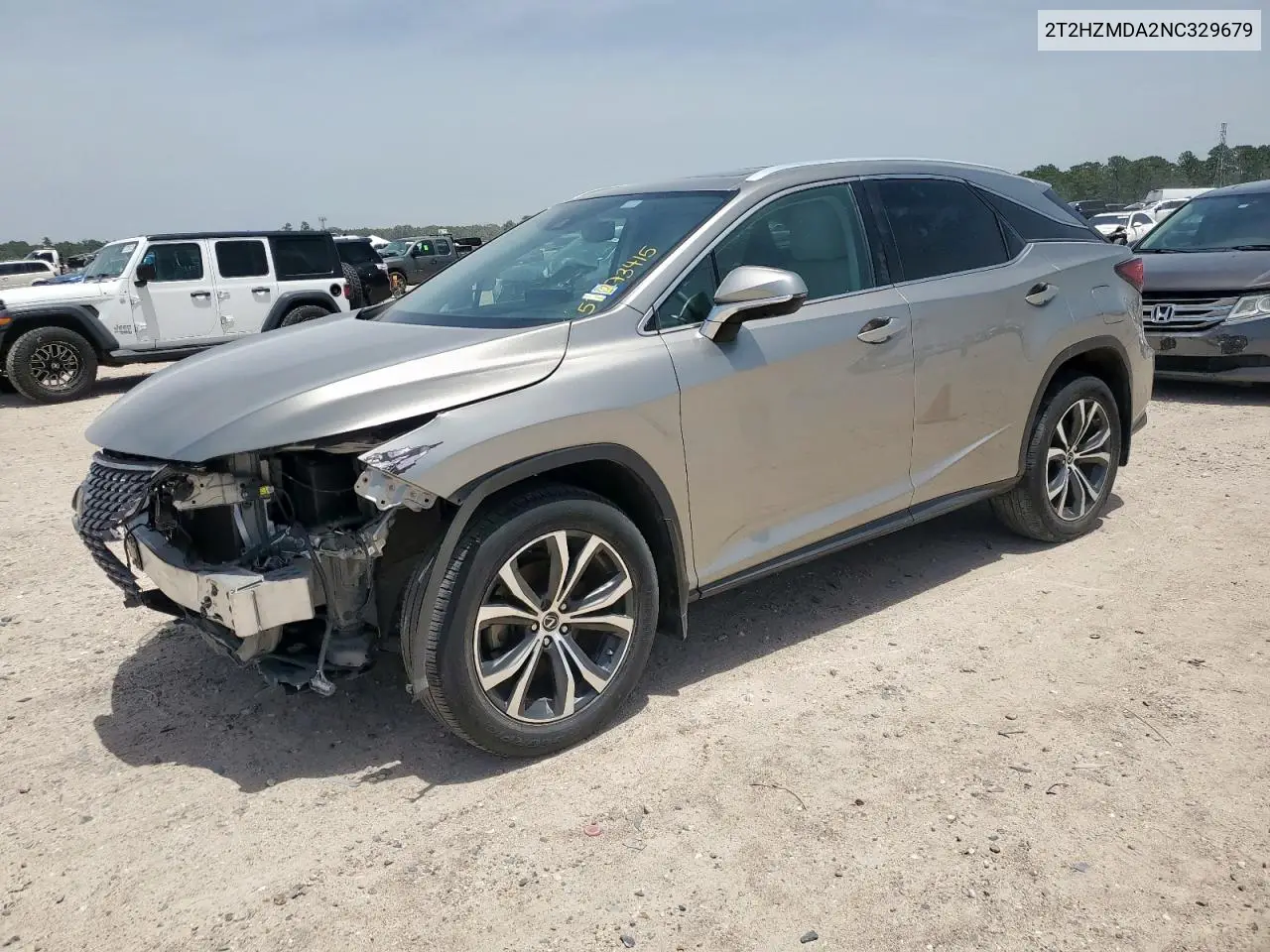 2022 Lexus Rx 350 VIN: 2T2HZMDA2NC329679 Lot: 57273415