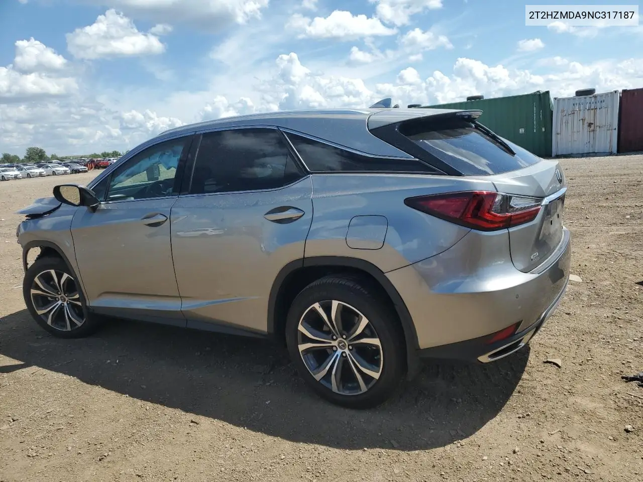 2022 Lexus Rx 350 VIN: 2T2HZMDA9NC317187 Lot: 62782585