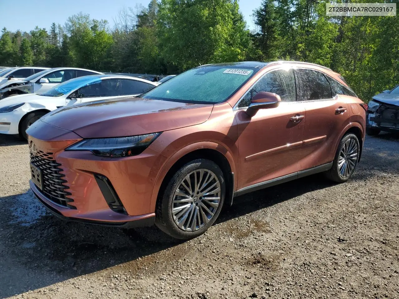2024 Lexus Rx 350H Base VIN: 2T2BBMCA7RC029167 Lot: 61201235