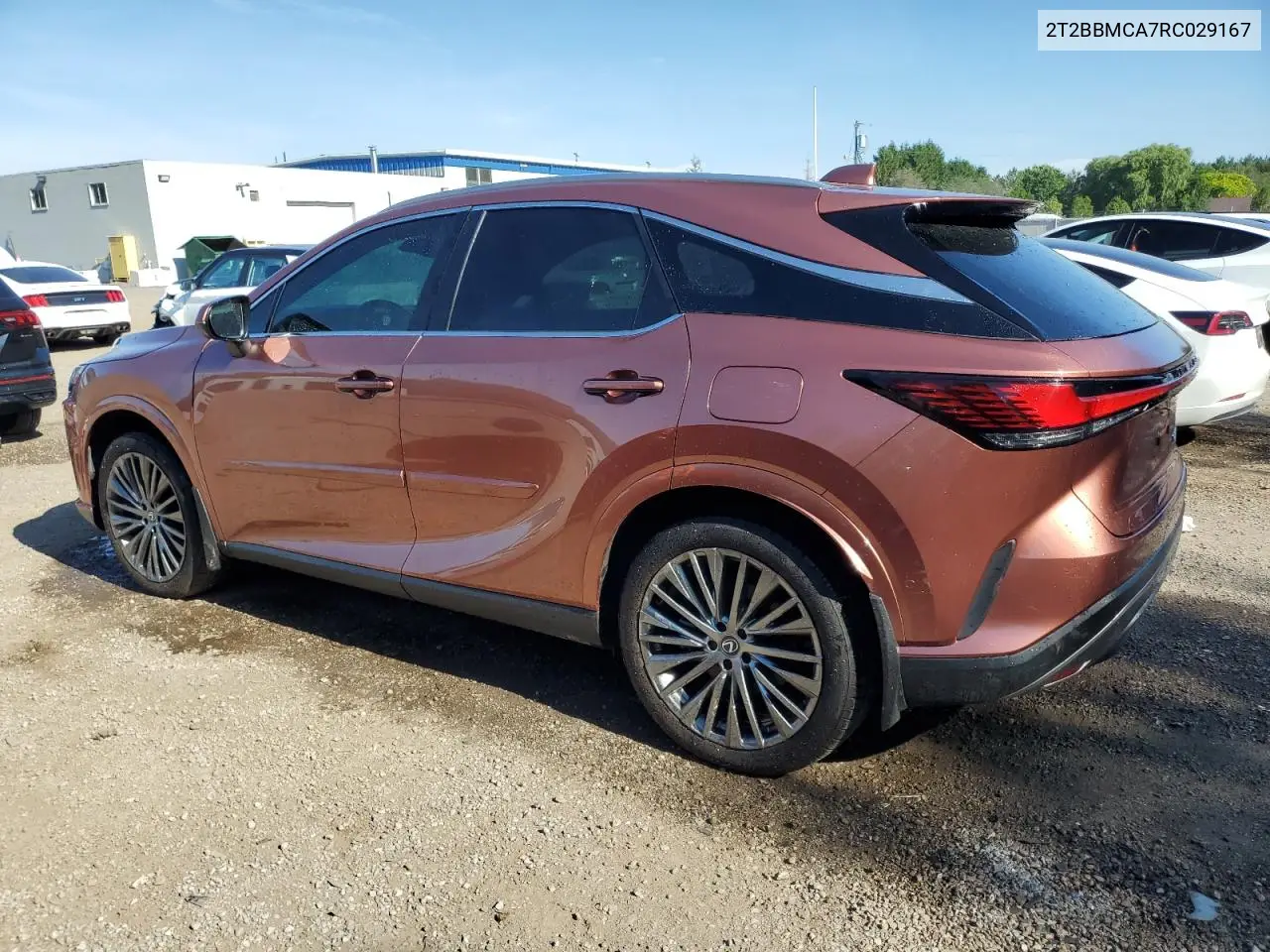 2024 Lexus Rx 350H Base VIN: 2T2BBMCA7RC029167 Lot: 61201235