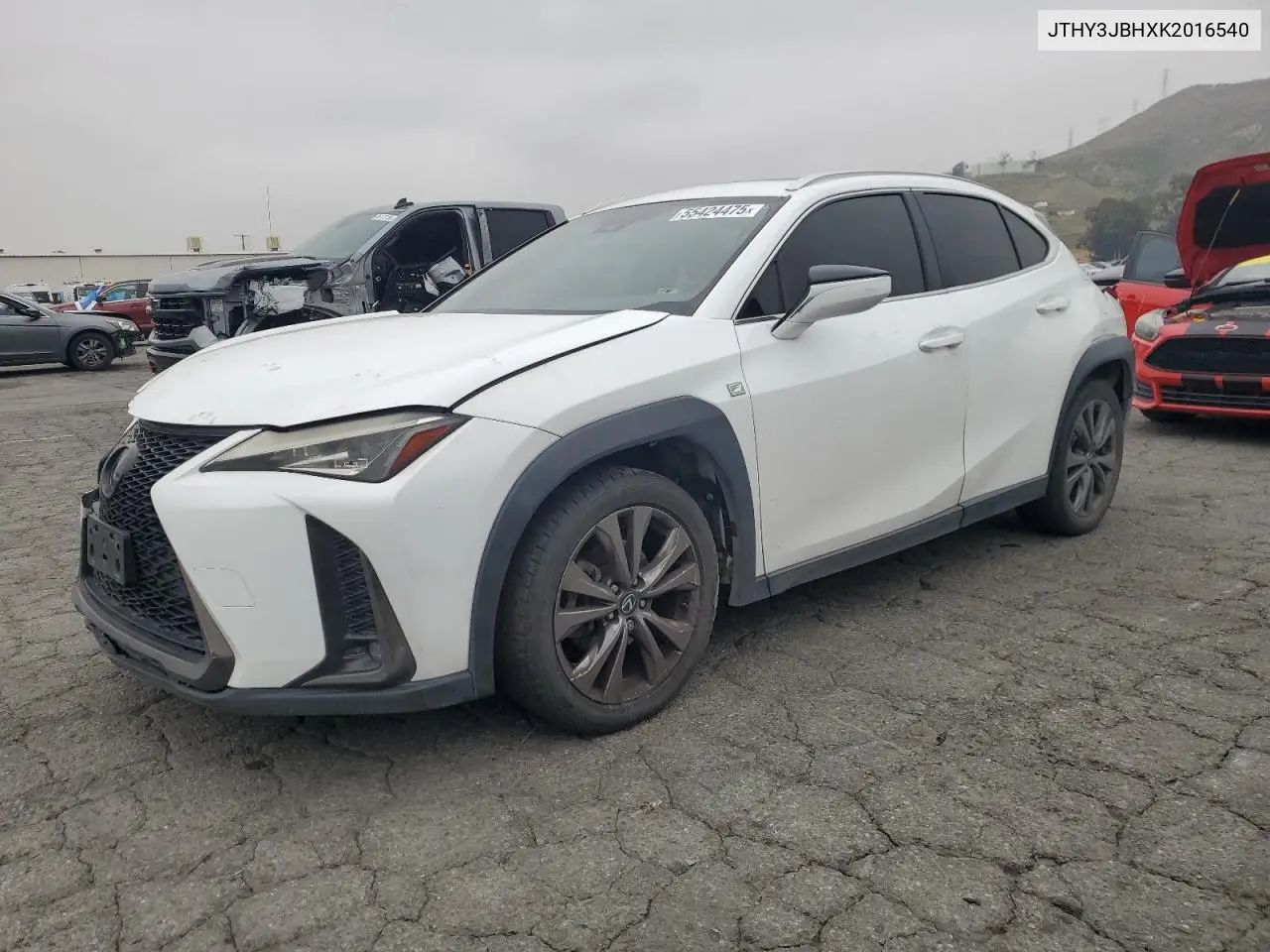 2019 Lexus Ux 200 VIN: JTHY3JBHXK2016540 Lot: 55424475